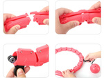 Hula hop con peso para adelgazar para ejercicios aro ajustable masajeador