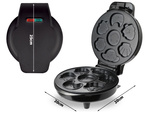 Tostadora eléctrica para gofres y galletas, moldes con diferentes diseños, 1200 W