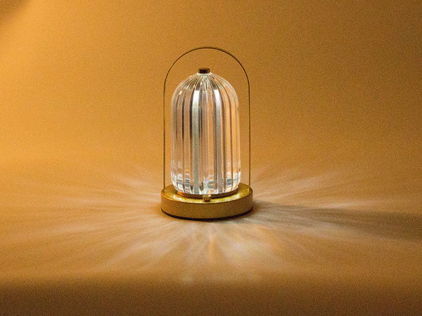 Lampka nocna stołowa kryształ led lampion dotykowa