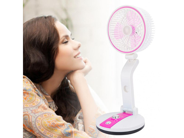 Folding fan wireless desk lamp standing desk fan