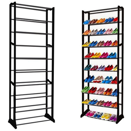 Metal shoe rack 30 pairs cabinet shoe rack