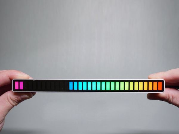 Usb leds sound response multicolour neon rgb led strip blinks 18 modes