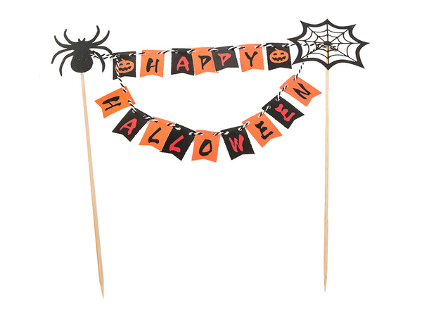Halloween decor pentru un tort cupcake picker topper hârtie ghirlandă