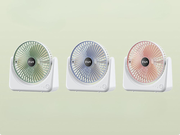 Ventilador de escritorio inalámbrico usb silencioso recargable 3 modos
