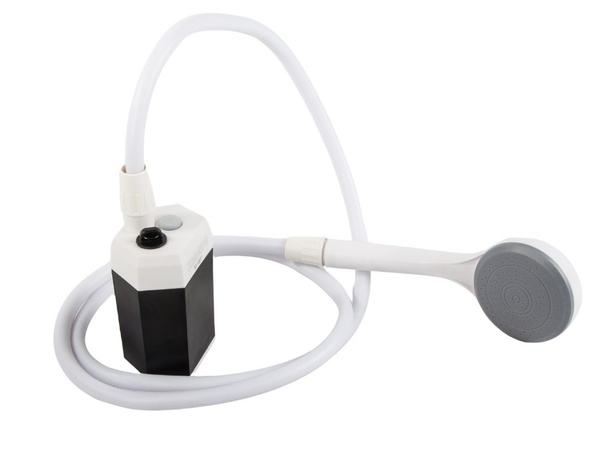 Douche portable de camping et de voyage avec pompe et batterie