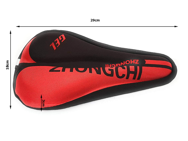 Gel absorbeur de chocs pour selle de bicyclette 3d cover profilé