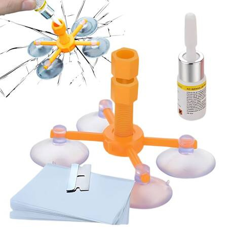 Kit de reparación de parabrisas astillado agrietamiento vidrio adhesivo