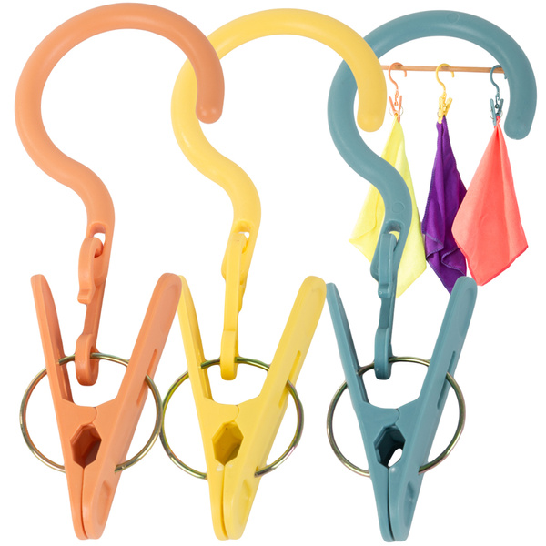 Pince avec crochet set de 3 pièces pince de séchage du linge