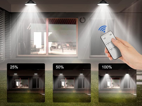 Päikesepaneeliga led-rippvalgusti koos kaugjuhtimispuldiga hämaruseanduriga
