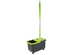 Mop rotativ rotativ 360 dispenser set găleată 2x tampoane din microfibră
