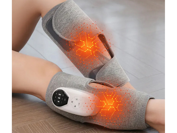 Masażer powietrzny uciskowy do nóg łydki air bag podgrzewany z kompresją