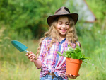 Pala de jardin para plantar trasplantar plantas para acolchar pala