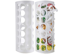 Organizador de bolsas de plástico universal blanco para bolsas de plástico