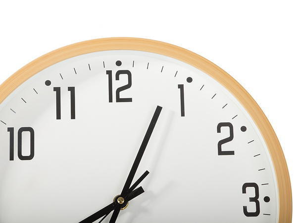 Wall clock large silent 30cm round pointer date temperature seconds