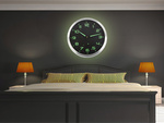 Gran reloj fluorescente de pared estrellas 30cm