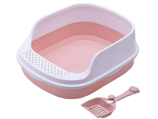 Открытый кошачий туалет с рамкой soldna для наполнителя + большой совок