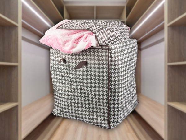 Armario contenedor tela organizador ropa lino plegable 180l