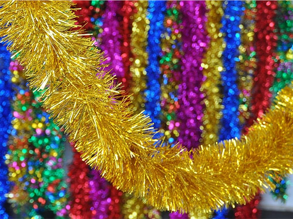 Chandler de navidad 6m cadena dorada