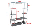 Textile folding wardrobe