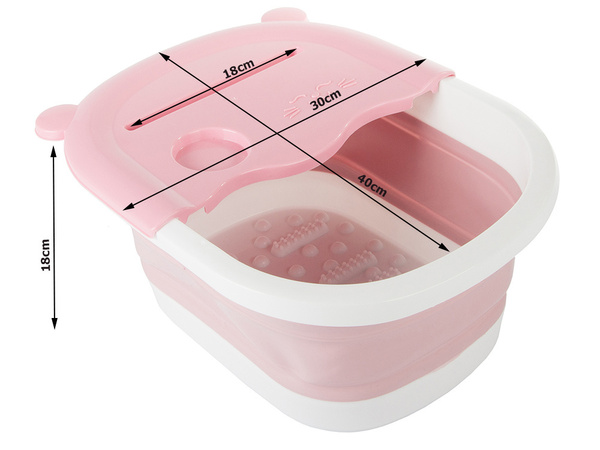 Tazón de masaje para pies nubs de silicona plegables