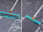 Brush to pick up dog hair removal from carpet carding