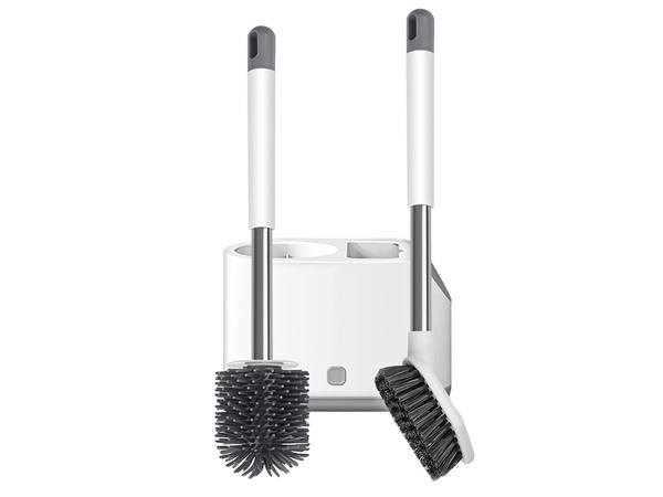 Perie de toaletă silicon wc set set dublu 2in1 toaletă