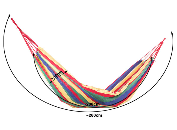 Garden hammock double xxl tourist striped cover 200 x 150 large