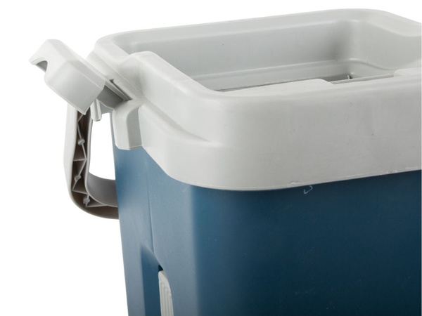 Flache mopp mit eimer, zusammenklappbar, aus mikrofaser, bodenwischer, 2 aufsteckscheiben