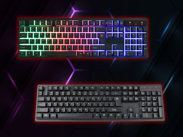 Teclado gaming led retroiluminado