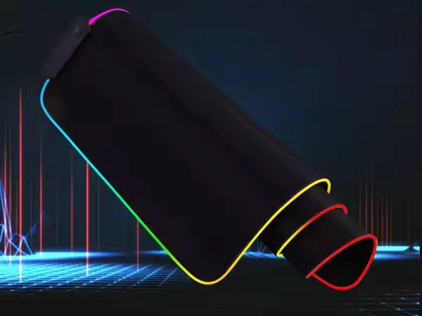 Mängupadi valgustatud rgb xxl 90x40 hiire all klaviatuur usb