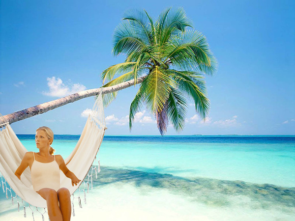 Hiking hammock large boho tassel two-person swing 200x150