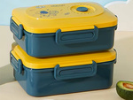 Lunchbox mic dejun container prânz cu compartimente tacâmuri