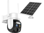Sončna kamera wifi ip zunanja vrtljiva kamera wifi zoom detektor gibanja ip66