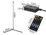 Taletna taletna lampa rgb led night sittery aplikacija 1m