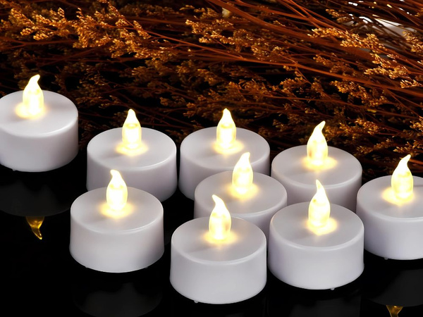 Vela led a pilas para decoración de candelabros para corona efecto llama