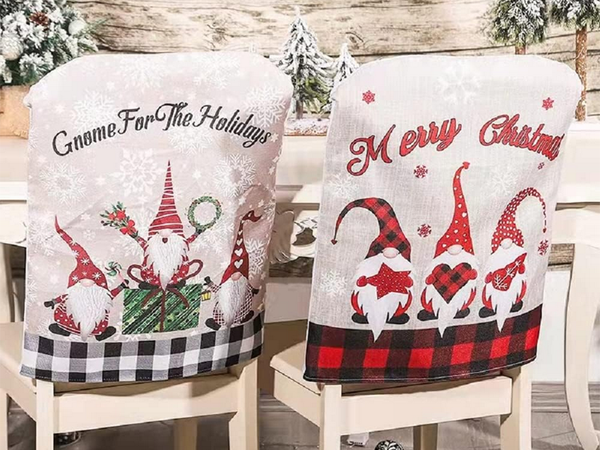Housse de dossier de chaise décoration de noël décoration de noël