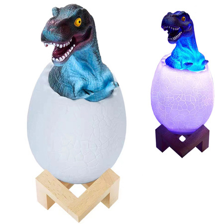 Veilleuse dinosaure oeuf tyrannosaure lumière led rgb oeuf pour enfants