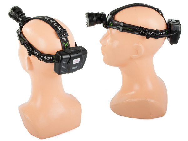 Latarka czołowa bailong led xhp99 powerbank zoom