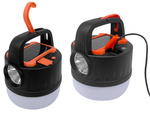 Kempování kempování lampa dobíjecí led usb turistické solární hák