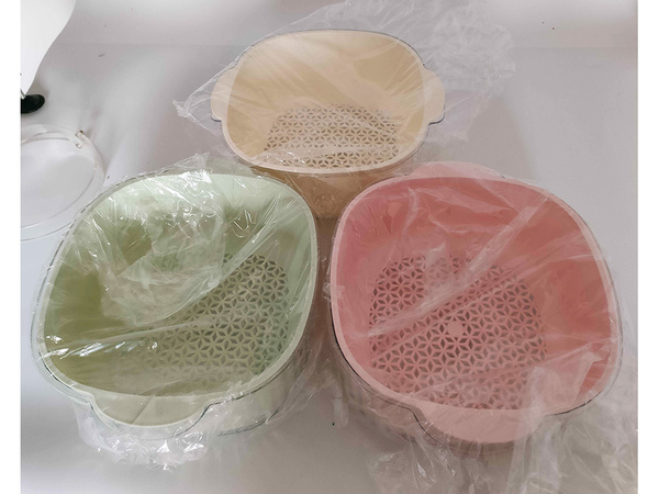 Double bowl for washing fruit colander strainer basket strainer strainer