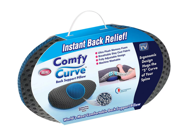 Orthopaedic back pillow lumbar support