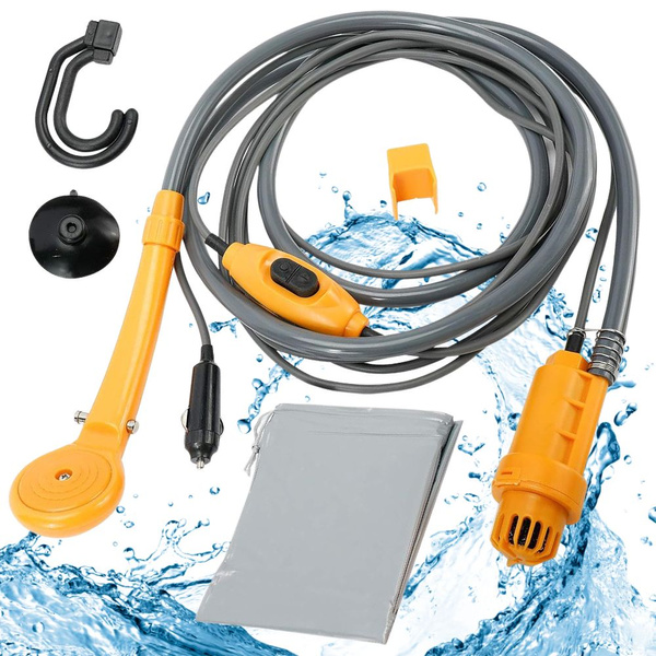 Douche touristique 12v voiture pompe camping portable