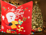Funda de cojin de navidad 45x45 para regalos mickey navidad