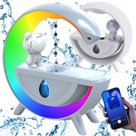 Humidificador con altavoz bluetooth led astronauta usb mist rgb