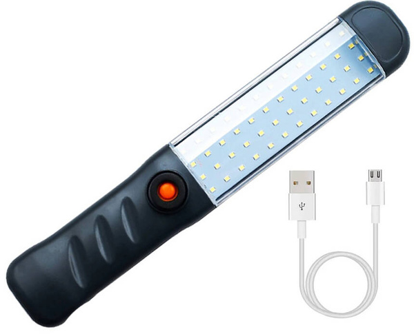 Močna delavnica svetilka 48 vodila cob usb kavelj magnet za polnjenje