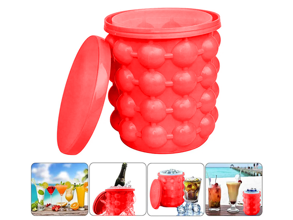 Forma na ľad silikónové vedro na ľadové kocky zásobník na ľadové kocky forma na ľad