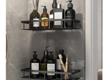 Estante de baño para baño para ducha para cocina loft metal estante colgante