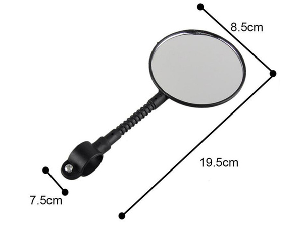 Bicycle rear-view mirror with reflector