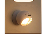 Lampa lampka led cob 360 na baterie magnes bezprzewodowa czujnik ruchu noc