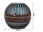 Humidificador de aire aromaterapia difusor led luz nocturna rgb